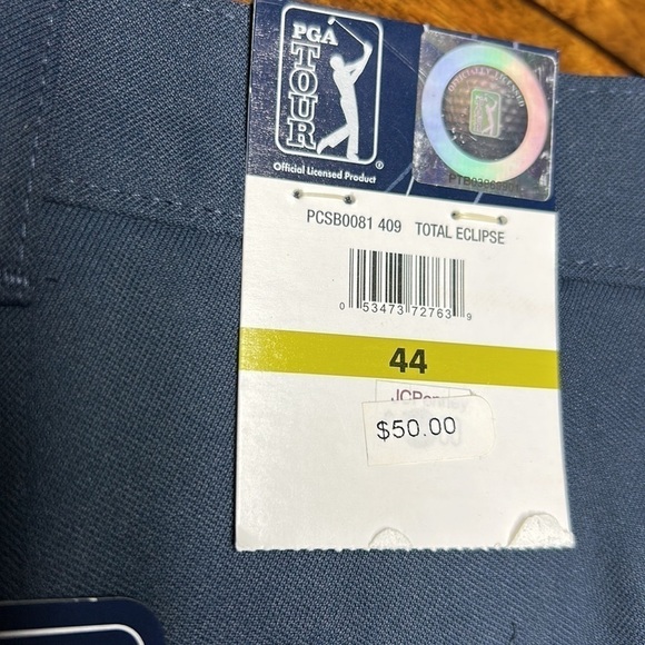 PGA Tour clubhouse mens short size 44 NWT navy blue golf shorts total eclipse - Picture 4 of 11